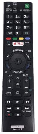 Telecomando Universale La Maggior Parte Bravia TV RM-L1275 for Sony TV Netflix RMT-TX100D RMT-TX100E RMT-TX102D KDL-43W808C KDL-50W755C
