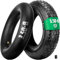 MOOVMOOV Pneu Brouette 3.50-8 avec Chambre à air Valve Droite TR13 - Pneu de Brouette 4PLY Renforcé - Installation Simple et Rapide - Compatible Pour Roue 3.50-8 - Not for Highway Use