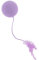 CAPASTEC Palline Gatto con Campanella Interna, Pallina per Gatti da Interno, Pallina da Masticare per Pulizia dei Denti Gatto, Giochi per Gatti Viola