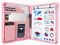 GraduatePro Klemmbrettmappe A4 mit Deckel Reißverschluss Leder Organizer Mappe Dokumentenmappe Ordner Clipboard Outdoor Rosa