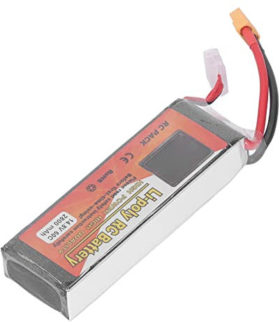 2800 MAh 14,8 V RC Lipo-Akku, 4S 60C Akku mit XT60-Stecker für 1/10 1/8 RC-Automodell