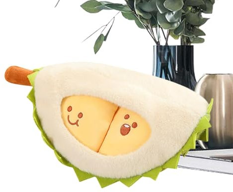 Durian Plüsch, Durian Plüschtiere,Obstpuppenspielzeug - Kreatives abnehmbares Durian-Kissen, Obst, niedlich, Peeling, Durian-Puppe, weiche Dekokissen für Weihnachten, Geburtstag