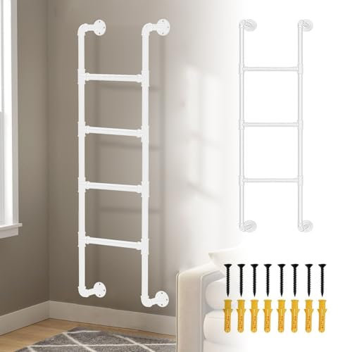 TYHAYJYK Heavy Duty Emergency Egress Ladder for Window Well Metal Iron Loft Bed Ladder Wall Mounted Bunk Bed Ladder, Universal Indoor Outdoor Climbing Ladders for Home/Library/Dormitory(230