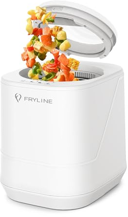 FRYLINE Electric Composter for Kitchen, 4L Countertop Compost Bin, Smart Composter Home Indoor Fertilizer Machine Odorless, Turn Waste to Pre-Compost for Plants