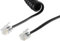 1aTTack.de 1 x 2 m – Cavo telefonico RJ10 (chiamato anche RJ9, RJ22), spina per auricolari, cavo telefonico, spina telefonica, RJ10, cavo fisso, cornetta telefonica, cavo nero