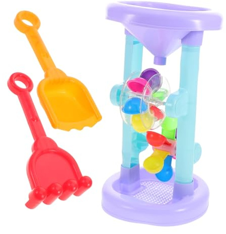 KICHOUSE 1 Ensemble Jouets de Plage pour Garçon Fille Kit de Jeux de Sable avec Pelle et Accessoires pour Activités Extérieures