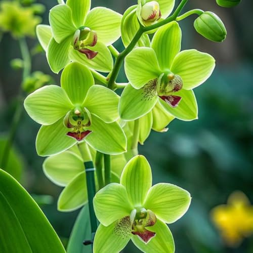 Selten Cymbidium Orchidee-Rhizom, Überraschend wachsend, Winterhart Mehrjährig, Geeignet für Frühling und Herbst, Kein Gießen Erforderlich, Leicht Zu ZüChten-15 Rhizom-F