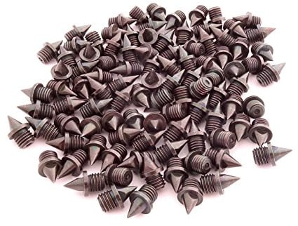 100 x Clavos de acero inoxidable para cross-country, negro, 6 mm