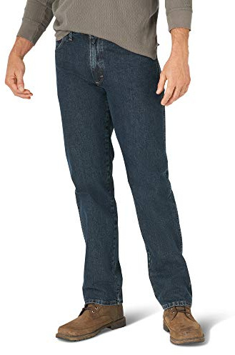 Wrangler Authentics Men's Classic 5-Pocket Regular Fit Cotton Jean, Storm, 30W x 36L