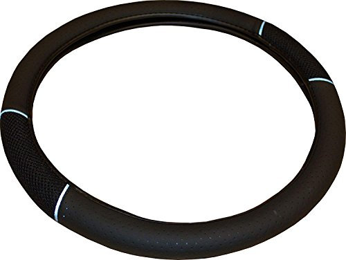 XtremeAuto Car/Van Universal Steering Wheel Cover Glove (Black).