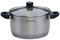 Fackelmann Geneva Olla Alta 24 x13,5 cm, Capacidad 5,4 Litros, Cazo de Acero Inoxidable con Núcleo de Aluminio, Tapa de Vidrio, Resistente a Corrosión y Fácil de Limpiar