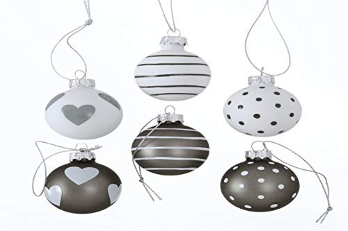 BOLTZE 6 Stück Durchmesser 4 cm Weihnachtskugeln Party Kugeln Weihnachtsbaum Dekoration hängen Weihnachten Home Party Decor Neujahrsgeschenk