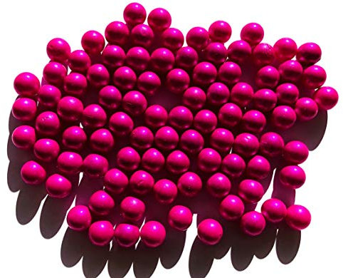 Rhinestone Paradise 500g über 90 Stück Pinke Murmel Murmeln Pink Glaskugeln Dekokugeln 16mm Murmel Glas deko Glas Kugel Murmeln aus Glas