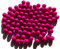 Rhinestone Paradise 500g über 90 Stück Pinke Murmel Murmeln Pink Glaskugeln Dekokugeln 16mm Murmel Glas deko Glas Kugel Murmeln aus Glas