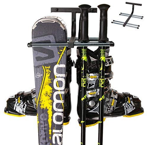Skihalterung Skiwandhalter Skiaufbewahrung Skihalter für 4 Paar Ski