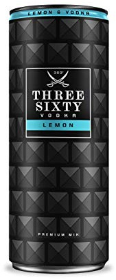 Three Sixty Vodka Lemon, 12er Pack (12 x 0.33 l) EINWEG incl. 3 EUR Pfand