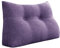 VERCART Keilkissen Bett Großes Rückenkissen Bett Kopfteil Bequemes Lesekissen für Bett und Sofa 2 in 1 Rückenlehne und Kopfkissen Couchkissen Langes XXL Lendenkissen Leinen 80cm Grauviolett