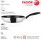 Fagor Inoxtherm Sartén Inducción 24 cm, Acero Inoxidable, Antiadherente Ecológico Titanio QUANTANIUM sin PFOA, Fondo Difusor, Apta para Todas Las Cocinas, Vitrocerámica, Gas, Lavavajillas