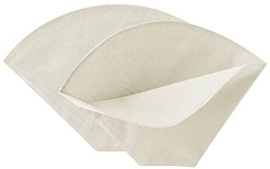 Living Crafts - HAMBURG | 2er-Set wiederverwendbare Stoff-Kaffeefilter, 100% Bio-Baumwolle, Filterbeutel für Kaffeemaschine und Handfilter, Dauerfilter, wiederverwendbarer Filter, Dauerfilter