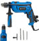 Martello perforatore 850 W con martello pneumatico per avvitare, forare e martellare, numero di colpi: 3.000 min-1,230 V/50 Hz, foratura in calcestruzzo acciaio, legno blu