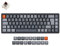 Keychron K6 Kabellose Bluetooth/USB-Kabelgebundene mechanische Gaming-Tastatur, 68-Tasten-Kompakt Deutsches ISO-DE Layout RGB-LED-Hintergrundbeleuchtung N-Key-Rollover-Aluminiumrahmen Braun Schalter