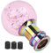 Manueller Schaltknauf Schaltknauf Shifter Pink Crystal Bubble mit 3 Gewindeadaptern Universal