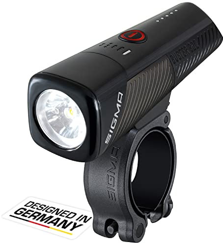 SIGMA BUSTER 800 FL | Faro anteriore per bicicletta impermeabile e ricaricabile con cinque modalità di illuminazione e indicatore di batteria |170 m di portata fino a 30 ore di luce