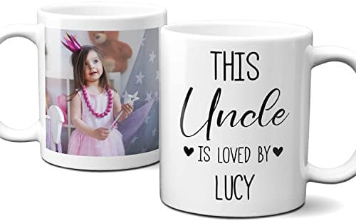 Uncle Mug Personalised Cup - Birthday Gift Present for Uncle - Premium Photo Mug for Christmas - Fast Delivery