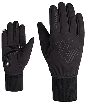 Ziener Kinder DOMMI Fahrradhandschuhe, Winter | Soft-Shell, Winddicht, gefüttert, Black, S