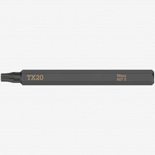 Bit 867 S TORX 20 x 70 mm 1/4 ″ TORX 20 Länge 70 mm 5 pièces
