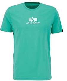 ALPHA INDUSTRIES Herren Basic T Ml T-Shirt, Grün (Atomic Green), S