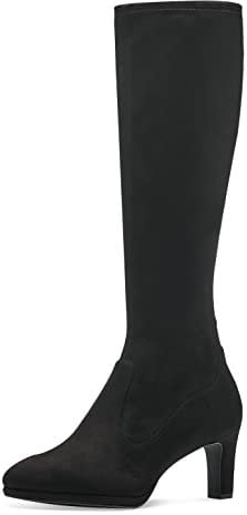 Tamaris Femme Bottes, Dame Botte à Enfiler,TOUCHit,Demi-Bottes,Bottines,Bottes de Glisse,Haute,Black,37 EU