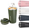 KISUOMAOYI Travel Mugs, Insulated Coffee Cup with Leakproof Lid - Reusable Coffee Cups Travel - Car Coffee Cup - Stainless Steel Thermal Mug for Hot and Cold Coffee Water and Tea.380ml(Green)