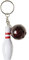 BEMIRO 12 Stück Bowling Schlüsselanhänger - 6 cm mit Bowlingpin und Bowlingkugel, Schlüsselanhänger Bowling, Bowling Mitgebsel, Mitgebsel Kindergeburtstag