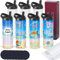 8 Pack Sublimation Tumbler Bulk 20oz Skinny Straight, Double Wall Stainless Steel Tumblers with Portable Handle, Individually Boxed