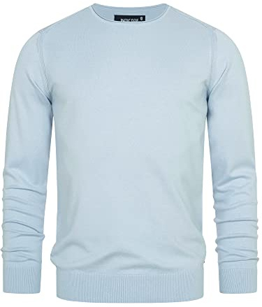 Indicode Herren Gamal Strickpullover Herrenpullover aus 80% Baumwolle | Klassischer Strickpullover aus 80 % Baumwolle, Herrenpullover, Rundhalspullover, Freizeitpullover, Basic Pullover für Männer
