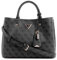 GUESS Damen Meridian Girlfriend Satchel Schulranzen, Griffe Oben, Kohle-Logo