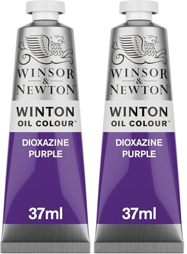 Winsor & Newton 37ml Winton Oil Colour Tube - Dioxazine Purple,1414229 (Pack of 2)