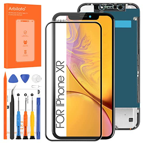 Incell Bildschirm für iPhone XR Bildschirm Ersatz für iPhone A1984 LCD-Bildschirm A2106, A2105, A2018 Touch-Display Digitizer Montage Reparaturteile (schwarz, keine Face ID)