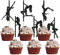 30 Stück Pole Dance Mädchen Cupcake Toppers Glitzer Pole Dancing Tortendeko Pole Dancers Kuchen Deko für Bachelorette Hochzeit Brautparty Geburtstag Party Cupcake Dekorationen