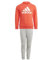 adidas Unisex Kinder Essentials Logo French Terry Jogger Set, bright red/white, 7-8 Years