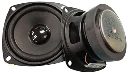 Genérico Altavoz de Audio de Gama Completa de 3 Pulgadas, Altavoz estéreo HiFi de 8Ohm y 20W para el hogar, Altavoces de estantería, Escritorio, Bricolaje, 2 uds.