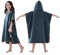 jooeer Poncho de Bain Enfant Serviette Microfibre de Plage Serviette Piscine avec Capuche, Poncho Natation à Séchage Rapide pour Garçons Filles Été Surfant Voyage, Bleu Marine