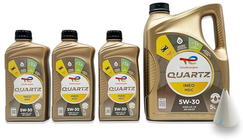 8 L Total Quartz Ineo MDC 5W-30 | kompatibel mit | MB 229.52 | GM GB2F0312070 | OV 040 1547 - D30 | 8 Liter | 5W30 Motoröl | Motorenöl | mit Trichter | weitere Freigaben & Empfehlungen siehe Artikel