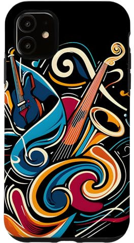 Hülle für iPhone 11 Sonic Tapestry: Abstrakte Fusion von Instrumenten