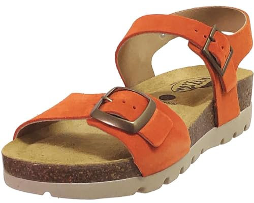 Plakton, Cool 356219, Femme Nu-Pied Orange - 37 EU
