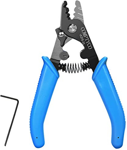 Fnialtyoy VCFS-33 Glasfaser Abisolierung mit Drei AnschlüSsen FTTH Werkzeug Teile Abisolierung für Glasfaser Kabel