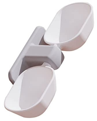 Kisangel Cat Food Bowl Water Feeder Wall-mounted Pet Feeder Double Feeding Bowl for Kitten