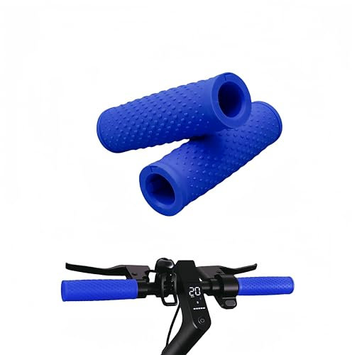 YQQXCY 1 Paar Griffe für Elektroroller,Kompatibel Xiaomi 1S M365 Pro Pro2 Elektroscooter,Rutschfeste Textur Ergonomisch (Blau)