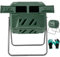 TANGZON Garden Tumbling Composter, 160L/164L Dual Chamber 360° Rotating Compost Bin with 2 Sliding Doors, Outdoor BPA Free Aerating Waste Bin Composting Tumbler (160L, 74 x 63 x 93 cm, Green+Black)
